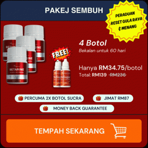 Pakej Sembuh (4 Botol Betarine)