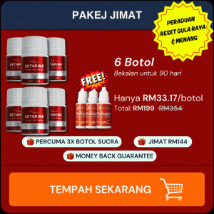 Pakej Jimat (6 Botol Betarine)